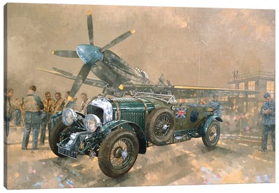 Bentley And Spitfire Canvas Art Print