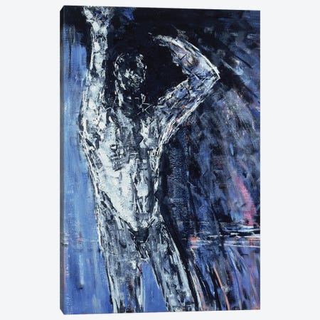 Man (Left Hand Panel), Naked Woman And Naked Man Diptych, 1990 Canvas Print #BMN11803} by Stephen Finer Canvas Art