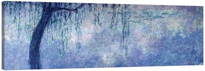 Waterlilies: Two Weeping Willows, left section, 1914-18   Canvas Art Print