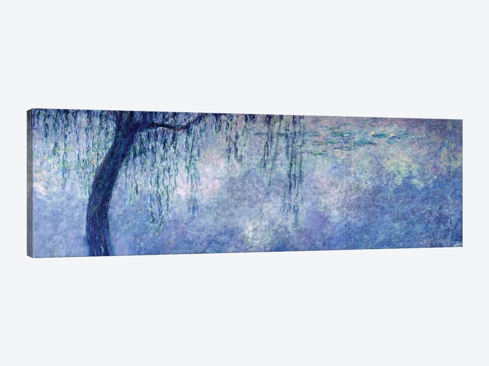 Waterlilies: Two Weeping Willows, left section, 1914-18   by Claude Monet 1-piece Canvas Wall Art