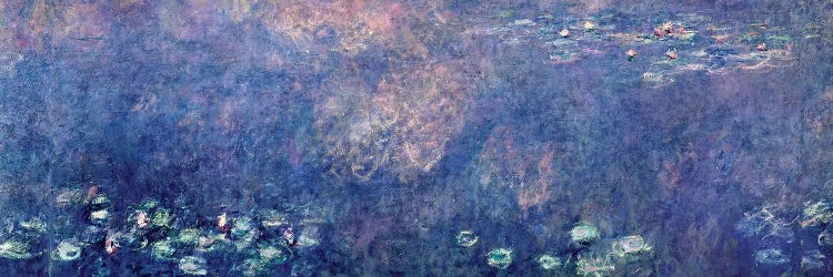 Waterlilies: Two Weeping Willows, centre left section, 1914-18   by Claude Monet wall art