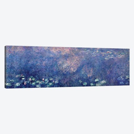Waterlilies: Two Weeping Willows, centre left section, 1914-18   Canvas Print #BMN1181} by Claude Monet Art Print
