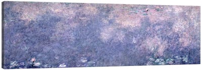 Waterlilies: Two Weeping Willows, centre right section, 1914-18   Canvas Art Print - Claude Monet