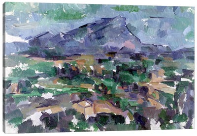 Montagne Sainte-Victoire, 1904-06  Canvas Art Print - Village & Town Art