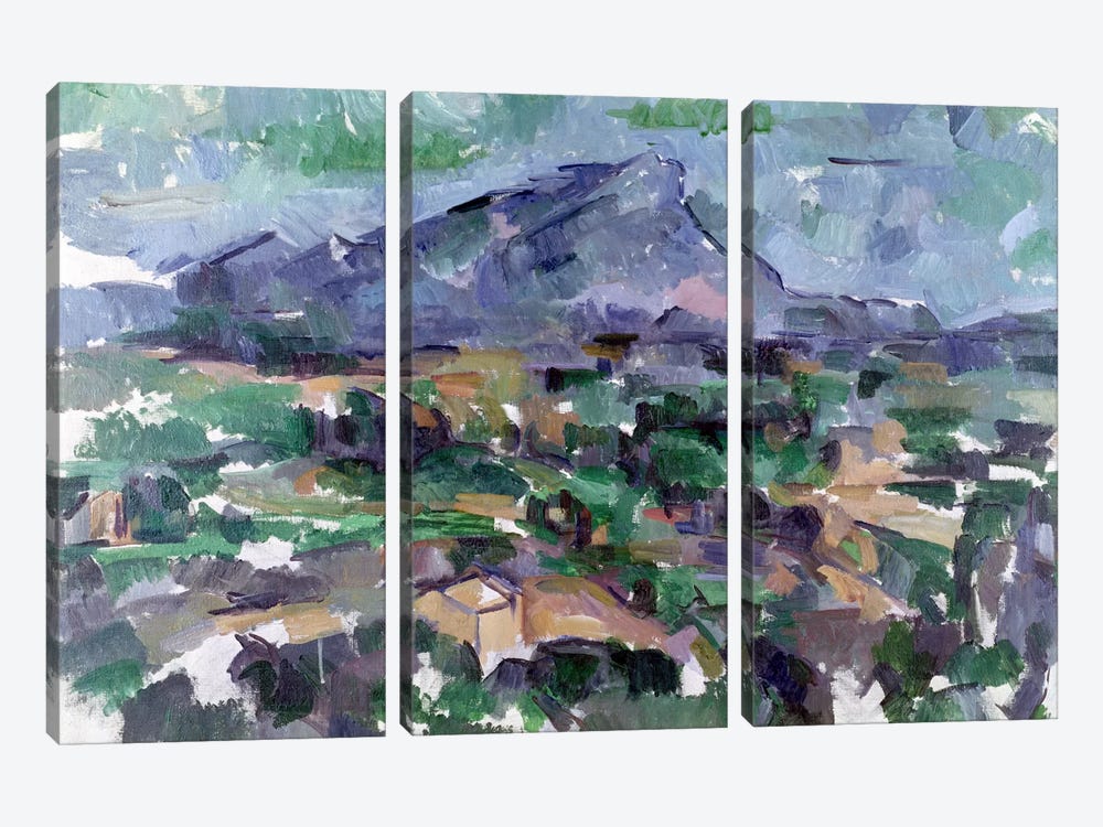 Montagne Sainte-Victoire, 1904-06  by Paul Cezanne 3-piece Canvas Artwork