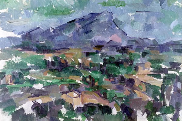 Villages & Towns: Montagne Sainte-Victoire, 1904-06  by Paul Cezanne