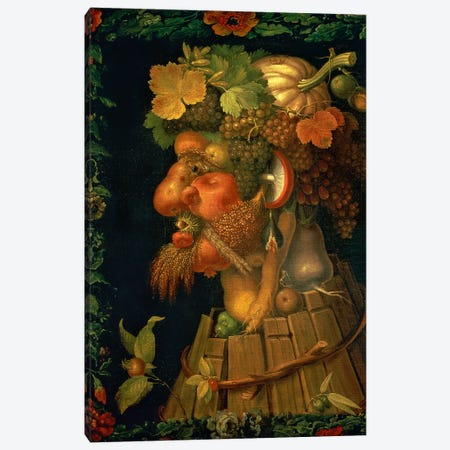 Autumn, From A Series Depicting The Four Seasons, 1573 Canvas Print #BMN11855} by Giuseppe Arcimboldo Canvas Wall Art