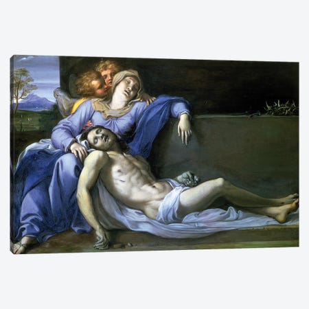 Pieta, C.1603 Canvas Print #BMN11856} by Annibale Carracci Canvas Wall Art