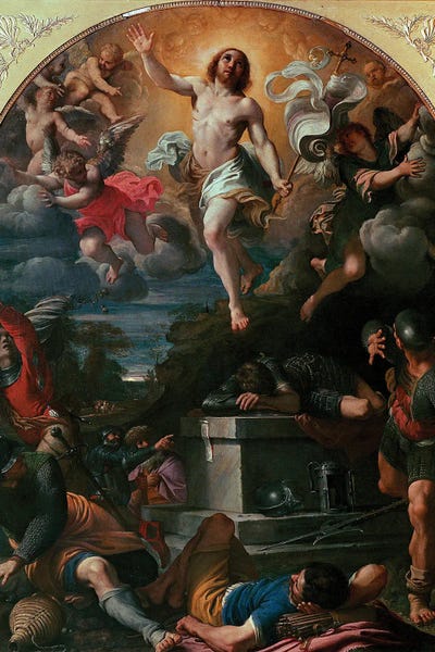 Christianity: The Resurrection Of Christ Painting, 1593 by Annibale Carracci