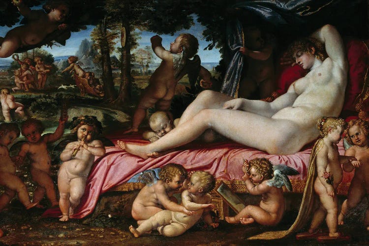 The Sleep Of Venus Painting, 1602