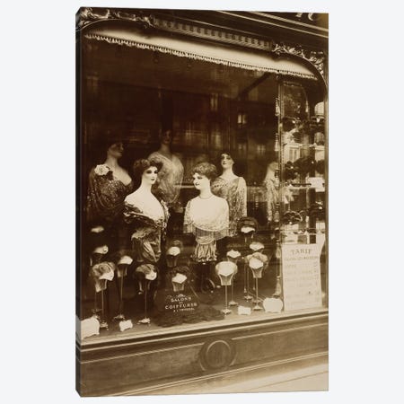Study Of Hairdresser'S Shop, 1912 Canvas Print #BMN11869} by Eugene Atget Canvas Wall Art
