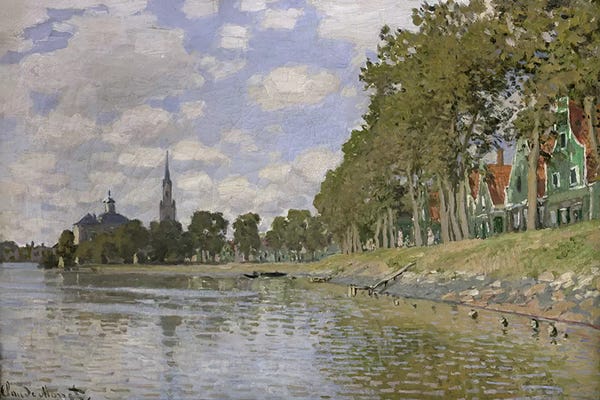 Claude Monet: Zaandam, 1871 by Claude Monet