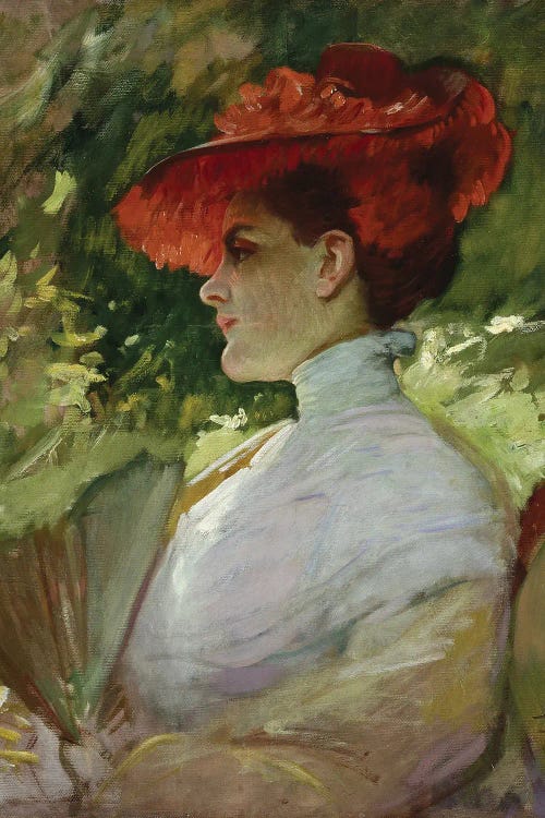 Lady With A Red Hat, Or Portrait Of Maggie Wilson, C.1904