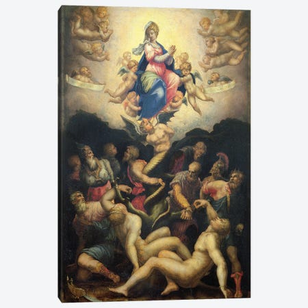 Allegory Of The Immaculate Conception Canvas Print #BMN11873} by Giorgio Vasari Canvas Print