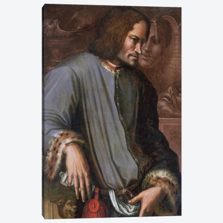 Lorenzo De Medici 'The Magnificent' Canvas Print #BMN11874} by Giorgio Vasari Canvas Art