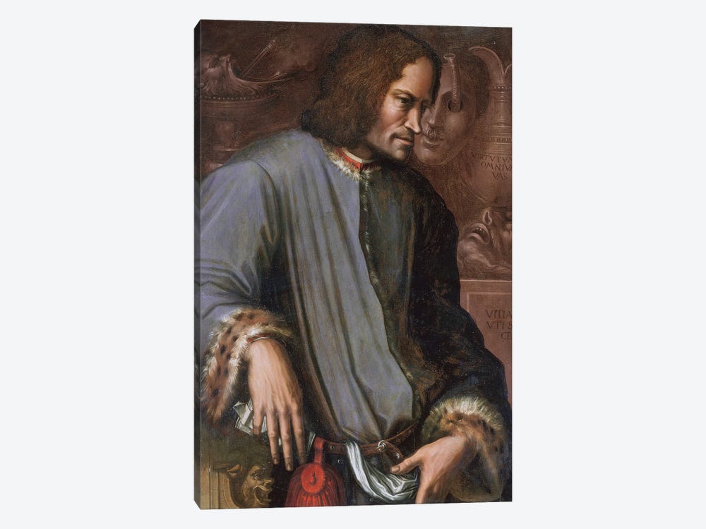 Lorenzo De Medici 'The Magnificent' by Giorgio Vasari 1-piece Canvas Art