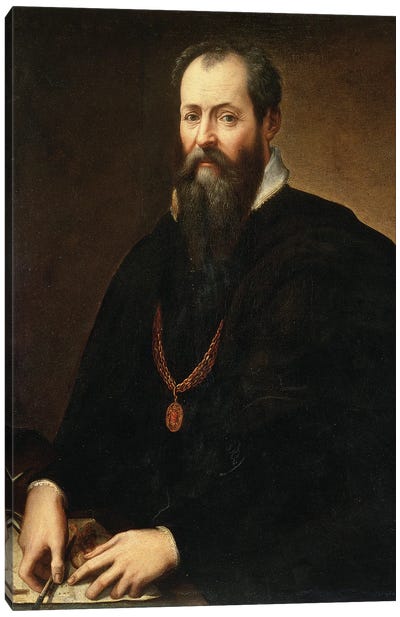 Self Portrait, 1566-68 Canvas Art Print