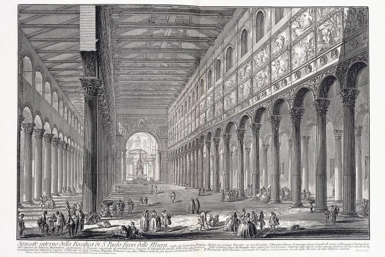 Interior Of St. Paul's Basilica Outside The Walls, 1753-1837