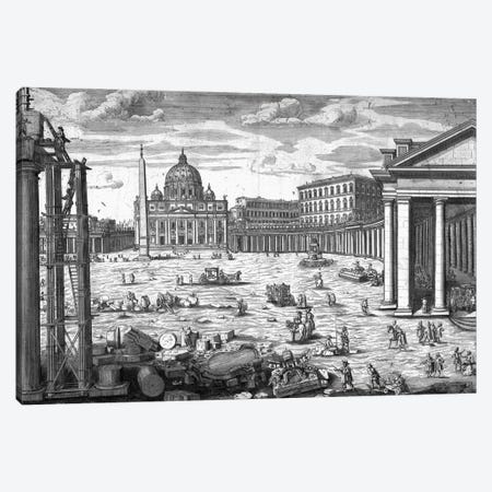 View Of St. Peter's, Rome Canvas Print #BMN11894} by Giovanni Battista Piranesi Canvas Wall Art