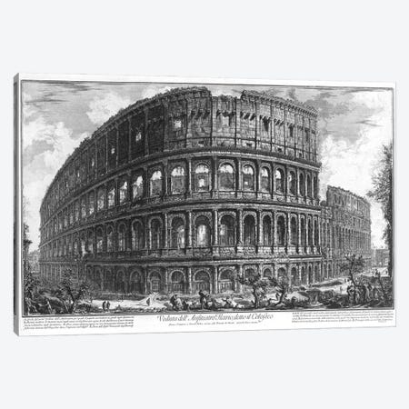 View Of The Colosseum In Rome By Piranesi, 1761 Canvas Print #BMN11895} by Giovanni Battista Piranesi Canvas Art