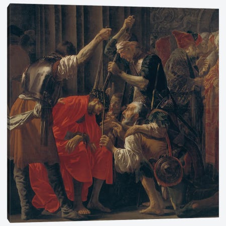 Christ Crowned With Thorns, 1620 Canvas Print #BMN11907} by Hendrick Ter Brugghen Canvas Art