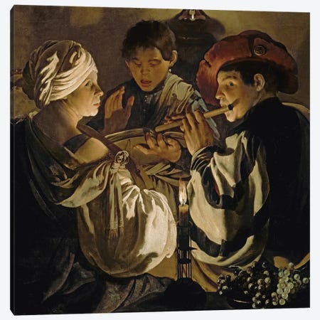 Concert, C.1626 Canvas Print #BMN11908} by Hendrick Ter Brugghen Art Print