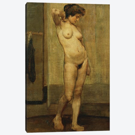 Standing Nude; Nu Debout, Canvas Print #BMN11927} by Henri Jacques Edouard Evenepoel Canvas Wall Art