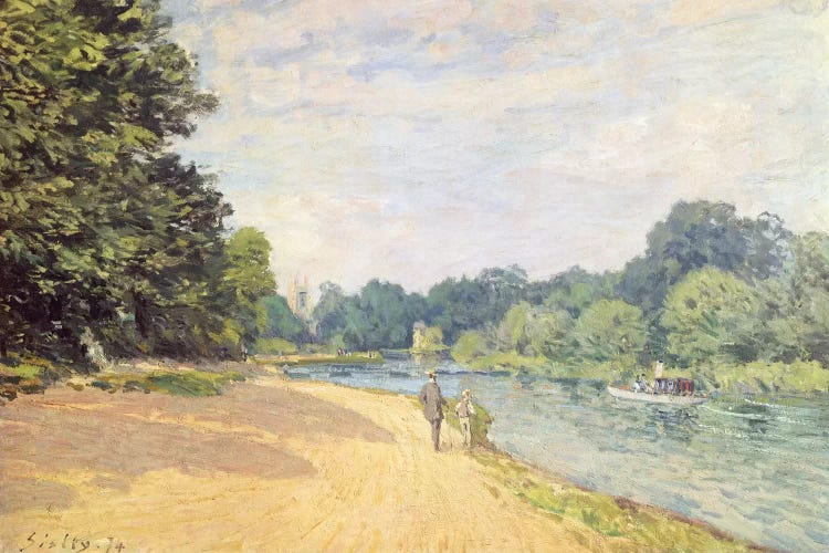 The Thames with Hampton Church (La Tamise Avec Hampton Church), 1874