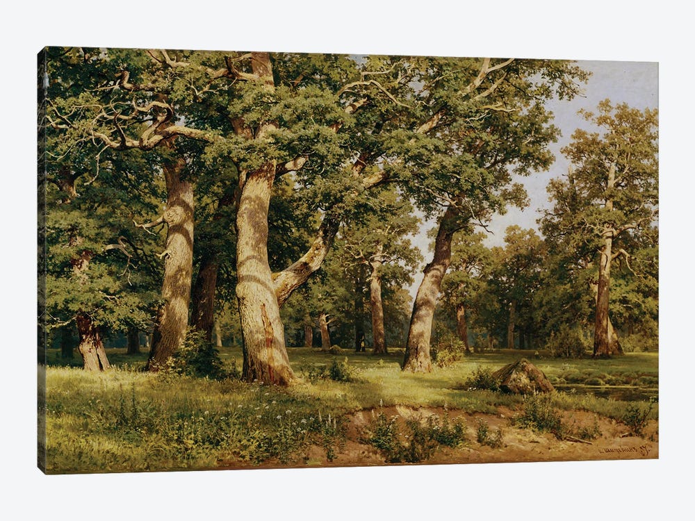 Oak Grove, 1887 by Ivan Ivanovich Shishkin 1-piece Canvas Print