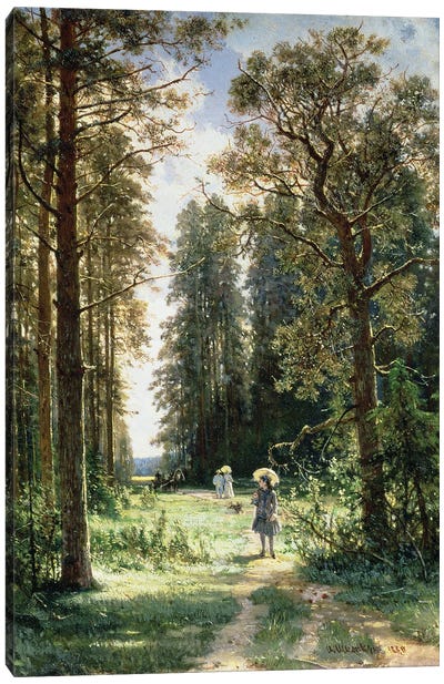 The Path Through The Woods, 1880 Canvas Art Print