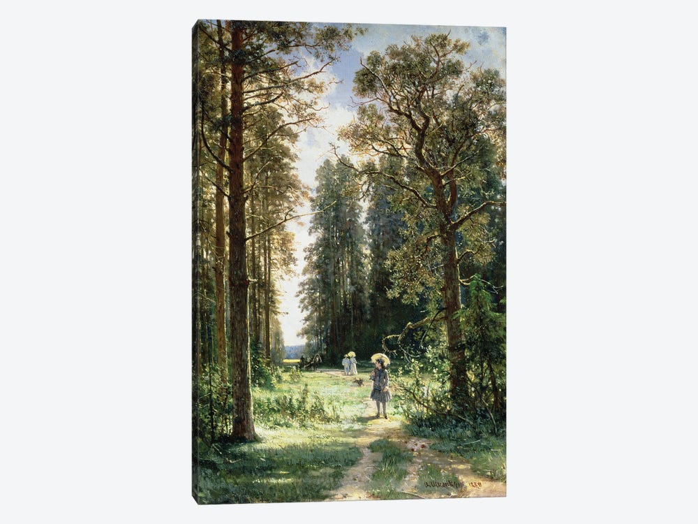 The Path Through The Woods, 1880 by Ivan Ivanovich Shishkin 1-piece Art Print