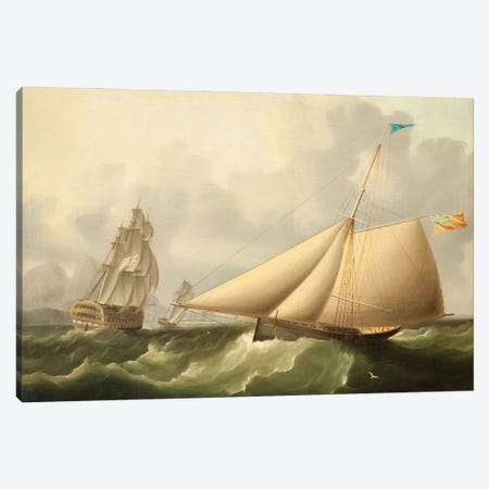 Seascape Canvas Print #BMN11944} by James E. Buttersworth Canvas Wall Art