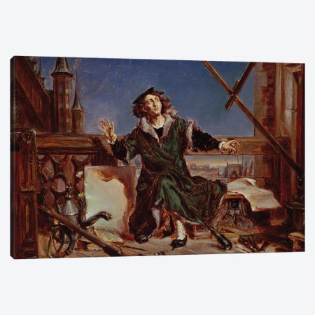 Nicolaus Copernicus The Astronomer Canvas Print #BMN11956} by Jan Matejko Canvas Art Print