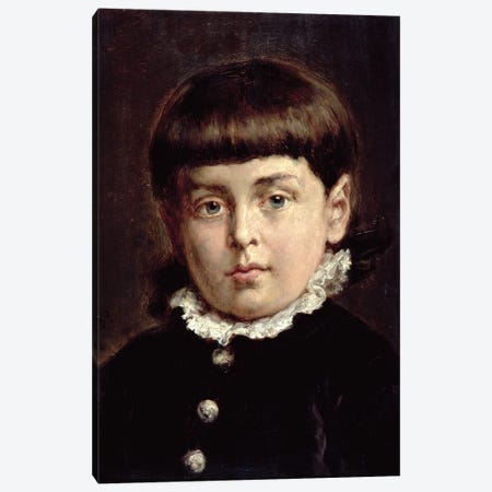 Portrait Of A Young Boy, 1883 Canvas Print #BMN11957} by Jan Matejko Canvas Art Print