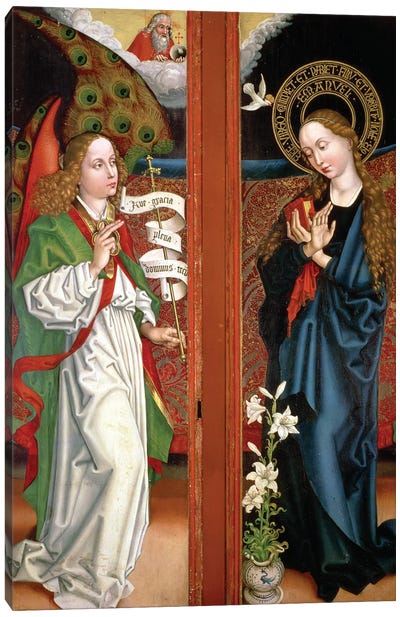 Annunciation Canvas Art Print - Renaissance Art