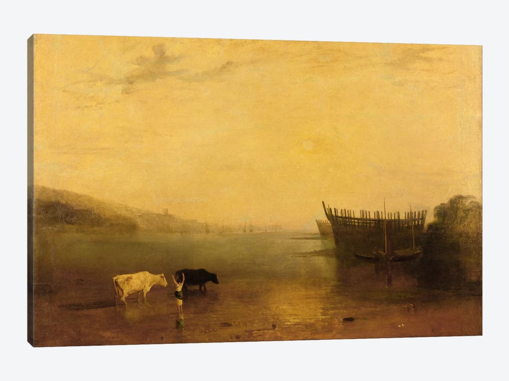 Teignmouth Harbour, c.1812 by J.M.W. Turner 1-piece Canvas Wall Art