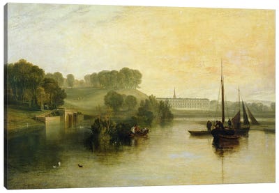 Petworth, Sussex, the Seat of the Earl of Egremont: Dewy Morning, 1810  Canvas Art Print - J.M.W. Turner