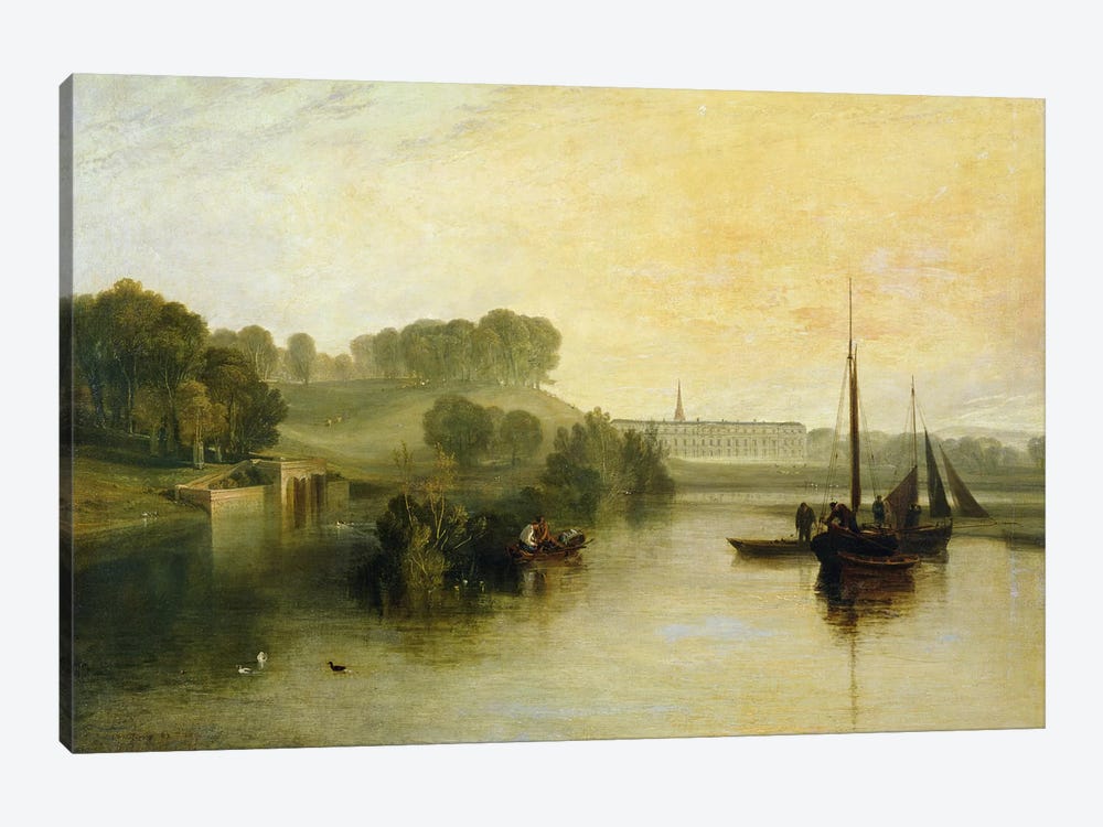 Petworth, Sussex, the Seat of the Earl of Egremont: Dewy Morning, 1810  by J.M.W. Turner 1-piece Canvas Print