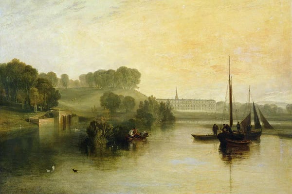 J.M.W. Turner: Petworth, Sussex, the Seat of the Earl of Egremont: Dewy Morning, 1810  by J.M.W. Turner