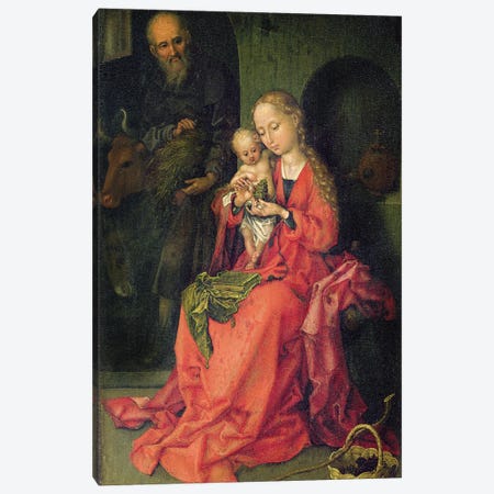 The Holy Family, C.1480-90 Canvas Print #BMN11996} by Martin Schongauer Art Print