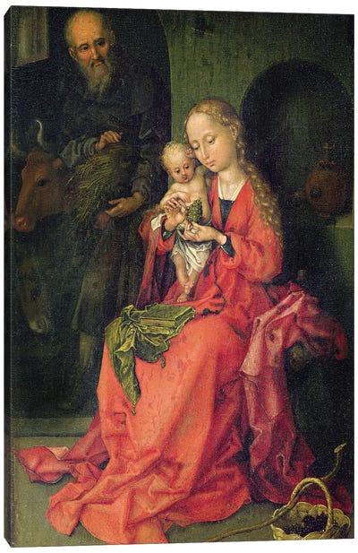 The Holy Family, C.1480-90 Canvas Art Print