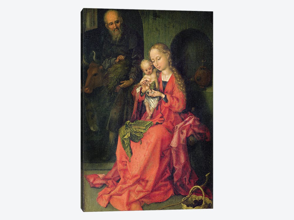 The Holy Family, C.1480-90 by Martin Schongauer 1-piece Canvas Print