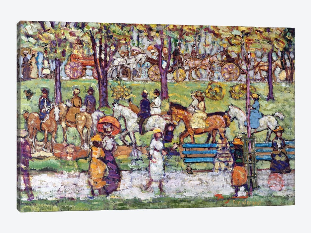 Central Park, C.1914-15 by Maurice Brazil Prendergast 1-piece Canvas Wall Art