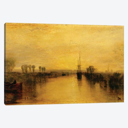 Chichester Canal, c.1829 Canvas Print #BMN1200} by J.M.W. Turner Canvas Art