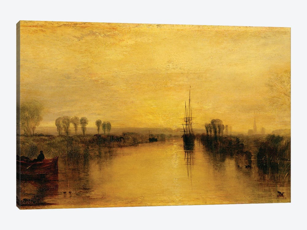 Chichester Canal, c.1829 by J.M.W. Turner 1-piece Canvas Wall Art