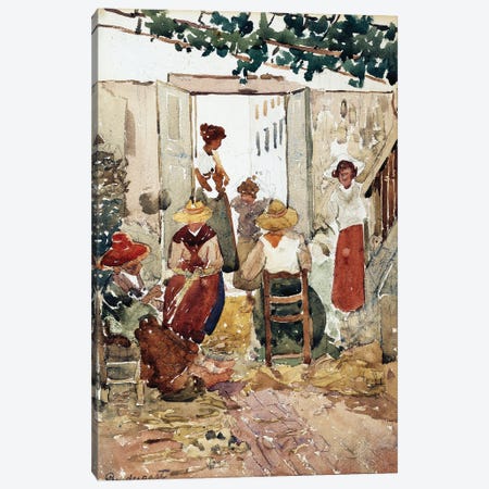 Lacemakers, Venice, 1898 Canvas Print #BMN12016} by Maurice Brazil Prendergast Canvas Art