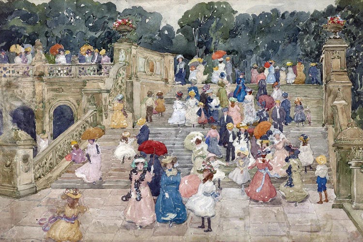 The Terrace Bridge, Central Park, 1901