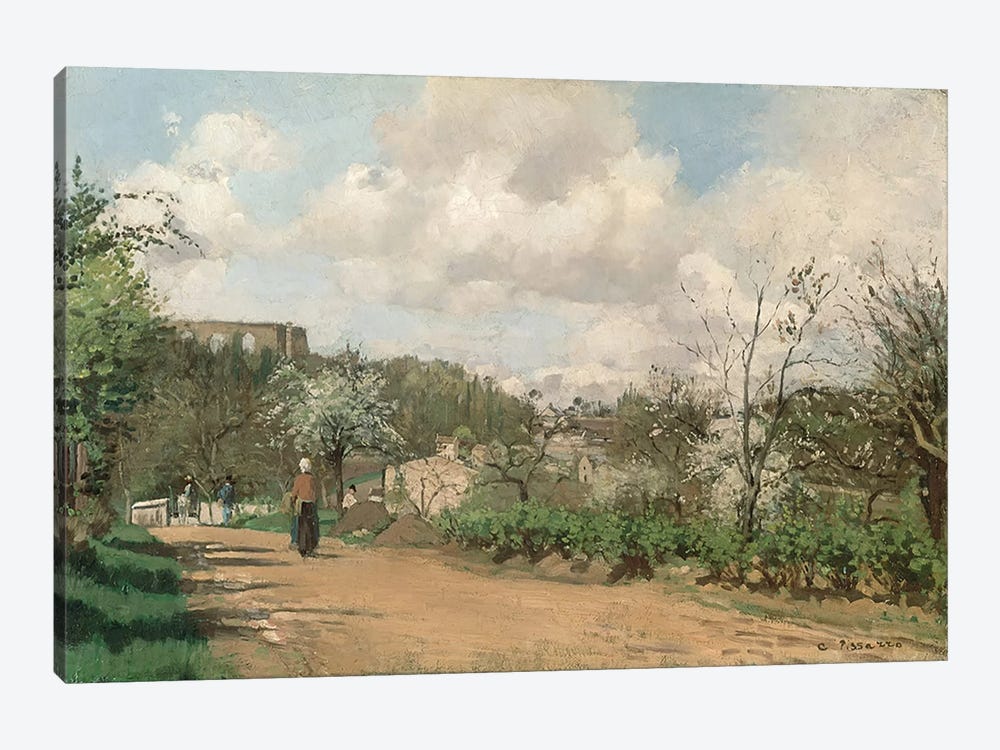 View from Louveciennes, 1869-70  by Camille Pissarro 1-piece Canvas Artwork