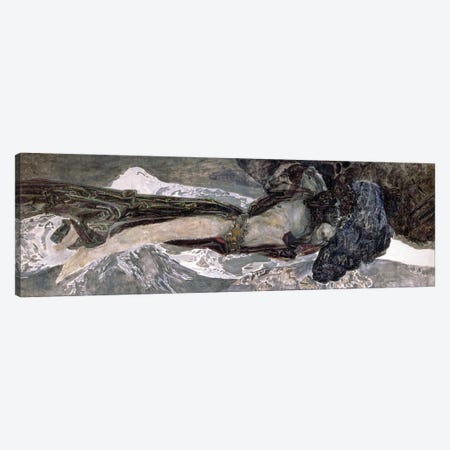 The Flying Demon, 1899 Canvas Print #BMN12057} by Mikhail Aleksandrovich Vrubel Canvas Wall Art