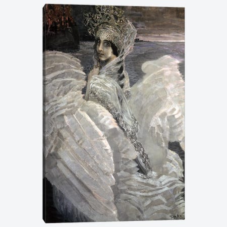 The Swan Princess, 1900 Canvas Print #BMN12063} by Mikhail Aleksandrovich Vrubel Canvas Wall Art